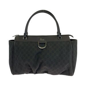 Gucci GG Canvas Denim Tote Shoulder Bag